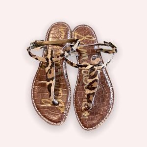 Sam Edelman cheetah print sandal flats